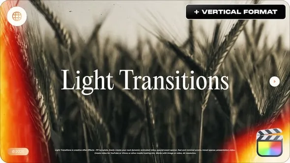 17组镜头光效闪烁过渡转场预设动画FCPX插件 Light Transitions 汉化版