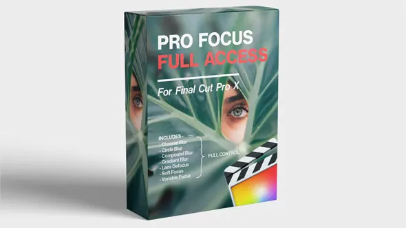 视频焦点景深渐变散焦通道模糊效果工具FCPX插件 FCPX Full Access – Pro Focus 汉化版