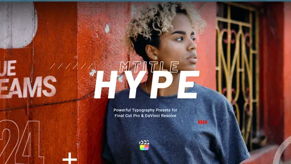 62个现代动感活力文字标题排版动画预设FCPX插件 motionVFX – mTitle Hype 汉化版