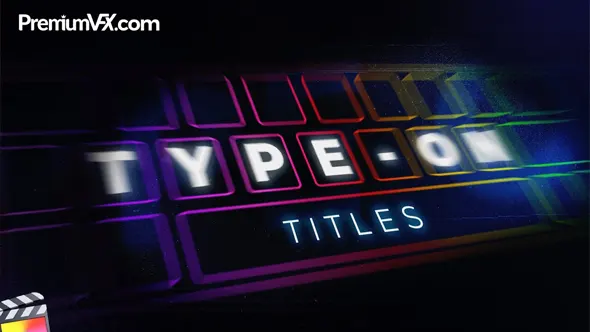 30款复古打字机逐字输入效果文字标题动画FCPX插件 PremiumVFX – Type-On Titles 汉化版