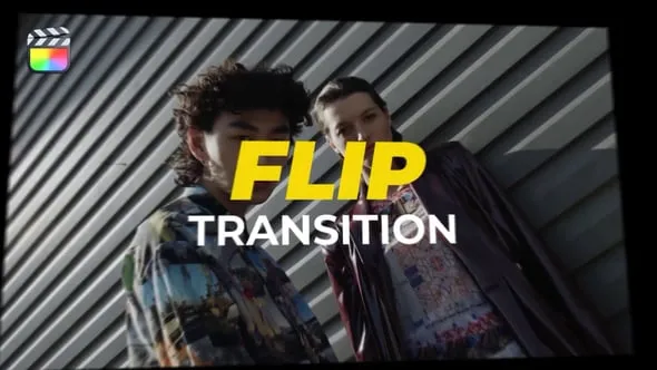30组高级翻转弹跳视频转场过渡预设FCPX插件 Flip Transition 汉化版