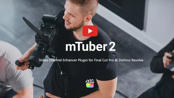 61个网络视频社交媒体头像点赞订阅关注宣传标题图文包装动画FCPX插件 motionVFX – mTuber 2 汉化版