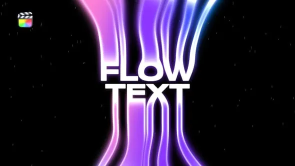 10种创意流淌液体拖尾效果文字标题动画FCPX插件 Flow Text Animations 汉化版