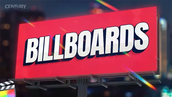 21个三维户外大型广告牌电子屏模型动画FCPX插件 Century Creatives – Billboards 汉化版