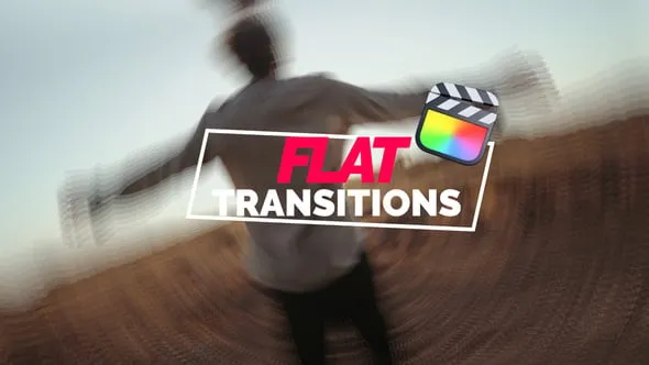 56个视频抖动平移旋转拉伸缩放效果转场预设FCPX插件 Flat Transitions 汉化版