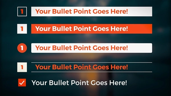 70个重点要点摘要提示标注指示线字幕条动画FCPX插件 LenoFX – Callouts & Bullet Points 汉化版