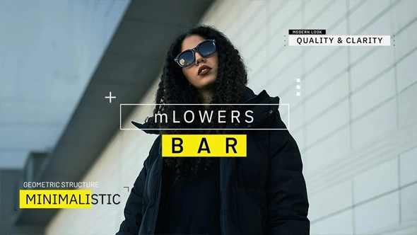 50种现代设计精美轻巧字幕条标题动画FCPX插件 motionVFX – mLowers Bar 汉化版