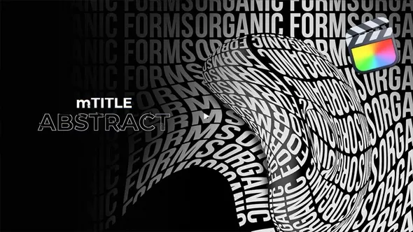 50个现代创意抽象文字排版海报动态视觉动画FCPX插件 motionVFX – mTitle Abstract 汉化版