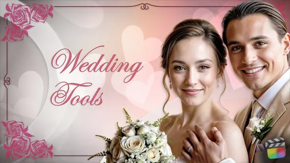 36个优雅浪漫爱情婚礼视频效果转场字幕工具包FCPX插件 Motion Galaxy – Wedding Tools 汉化版