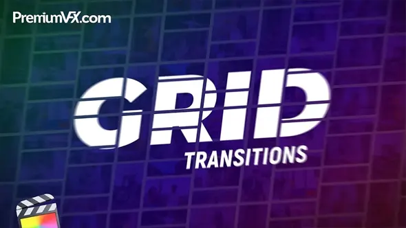 40组多屏多图网格分屏切换过渡转场预设FCPX插件 PremiumVFX – Grid Transitions 汉化版