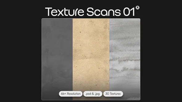 30张撕裂废旧粗糙复古褶皱折印刮痕肌理噪点纸张背景图片素材 Doron Supply – Texture Scans Vol. 1