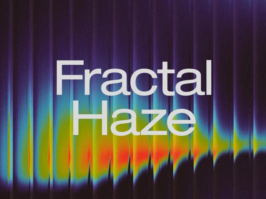 126款潮流酸性噪点颗粒迷幻波纹彩虹棱镜扭曲渐变模糊磨砂纹理背景设计图片素材 Fractal Haze
