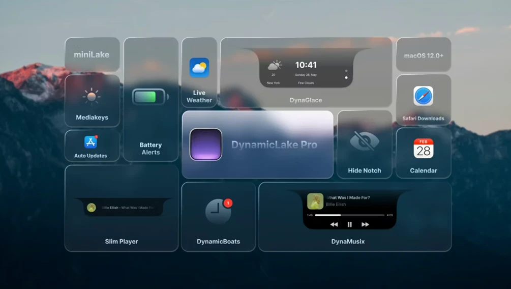 DynamicLake Pro v1.6.1 中文激活版 Mac灵动岛增强工具